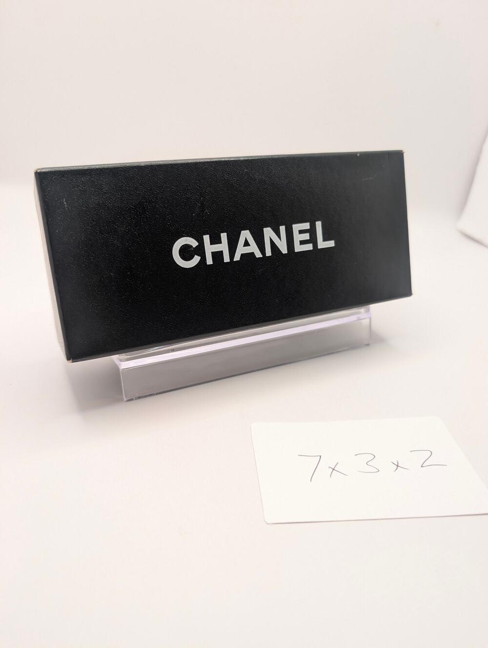 Authentic Chanel Sunglasses Box Black Glossy 7x3x2" Authentic Packaging